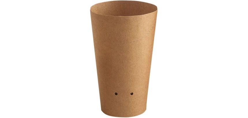 carton de 1000 (20 sachets de 50) pots snack carton kraft ronds 48 cl