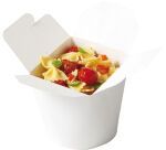 carton de 500 (10 sachets de 50) pots snack à pâtes carton blanc avec couvercle repliable 75 cl