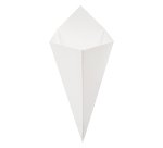 paquet de 200 cornets à frites en carton blanc 270x160 mm / 250 g