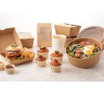carton de 300 (6 sachets de 50) boîtes à burger carrées en carton brun 150x130 h 50/85 mm