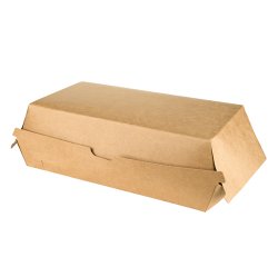sachet de 25 boîtes lunch kraft 235x135 mm h 80 mm