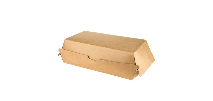 sachet de 25 boîtes lunch kraft 235x135 mm h 80 mm