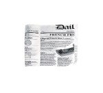 carton de 1000 sachets à frites en papier ingraissable impression journal 170x170 mm / 250 g