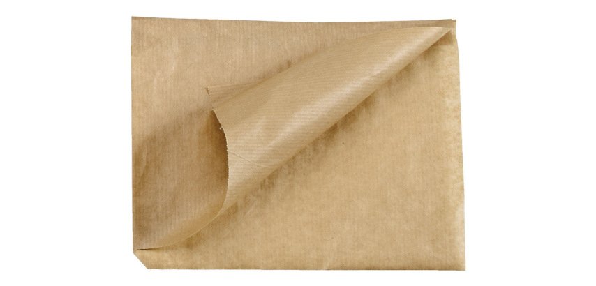 carton de 1000 sachets en papier ingraissable kraft 130x120 mm