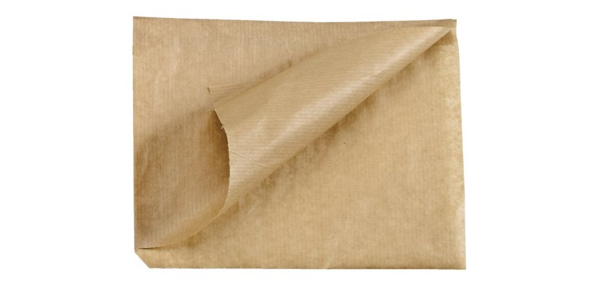 carton de 1000 sachets en papier ingraissable kraft 130x120 mm