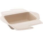 carton 150 (2 sachets de 75) boîtes repas fibre kraft 21x15 cm h 5,3 cm 100 cl
