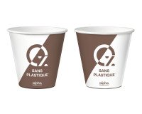 carton de 1000 (20 sachets de 50) gobelets en carton Alpha ø 62,5 mm 12 cl