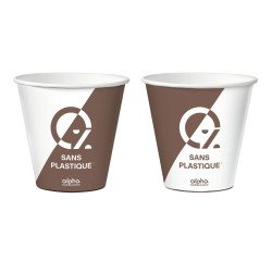 carton de 1000 (20 sachets de 50) gobelets en carton Alpha ø 62,5 mm 12 cl