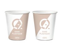 carton de 1500 (30 sachets de 50) gobelets en carton Alpha ø 70,3 mm 18 cl