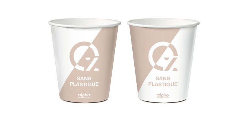 carton de 1500 (30 sachets de 50) gobelets en carton Alpha ø 70,3 mm 18 cl
