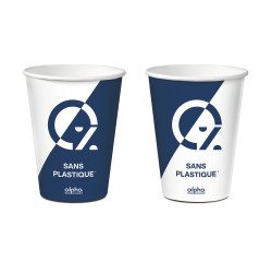 carton de 1500 (30 sachets de 50) gobelets en carton Alpha Ø 70,3 mm 21 cl
