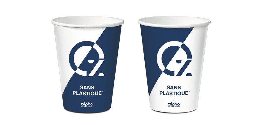 carton de 1500 (30 sachets de 50) gobelets en carton Alpha Ø 70,3 mm 21 cl