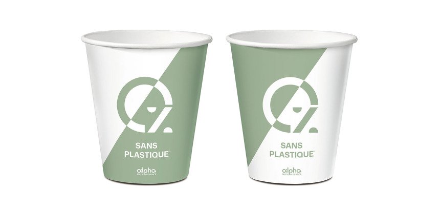 carton de 1000 (20 sachets de 50) gobelets en carton Alpha ø 80, 2 mm 28 cl