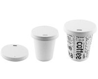 carton de 1250 (25 sachets de 50) couvercles plats en papier pour gobelets ø 70 mm