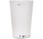 sachet de 50 gobelets carton blanc 49 cl jaugé à 40 cl