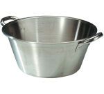 bassine landaise inox à anses 42 cm