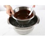 bassine inox fond plat 40 cm