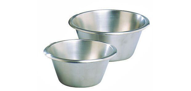 bassine inox fond plat 40 cm