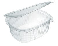 Carton de 900 barquettes PP avec couvercles à charnière 25 cl