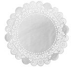 paquet de 250 dentelles en papier blanc rondes ø 190 mm