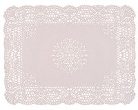 paquet de 250 dentelles en papier blanc rectangulaires 400x300 mm