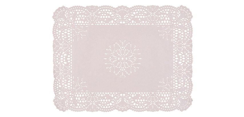 paquet de 250 dentelles en papier blanc rectangulaires 400x300 mm