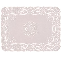 paquet de 250 dentelles en papier blanc rectangulaires 450x350 mm