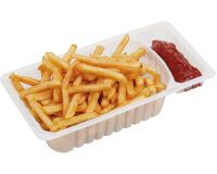 Carton de 800 (8 sachets de 100) barquettes  frites 50 cl