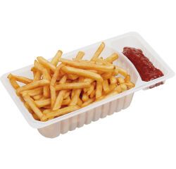 Carton de 800 (8 sachets de 100) barquettes  frites 50 cl