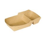 carton de 600 (6 sachets de 100) barquettes à frites en carton kraft 180x110 mm 500 cc