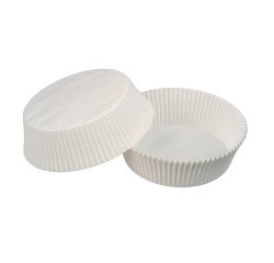 boîte de 1000 caissettes pâtissières en papier silisé n° 7 ø 35 h 23 mm blanc