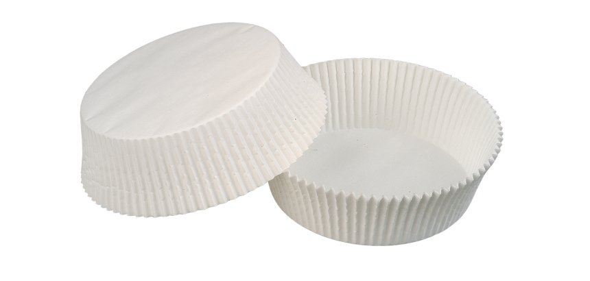 boîte de 1000 caissettes pâtissières en papier silisé n° 7 ø 35 h 23 mm blanc