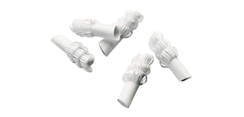 boîte de 100 papillotes en papier blanches ""agneau"" ø 10 mm