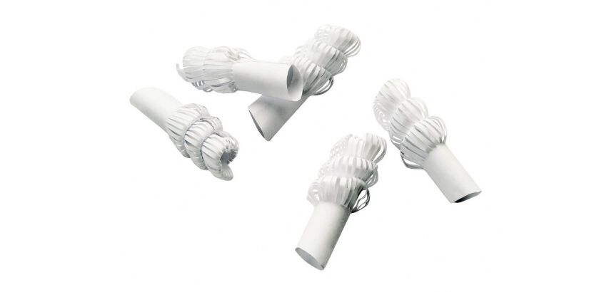 boîte de 100 papillotes en papier blanches ""agneau"" ø 10 mm