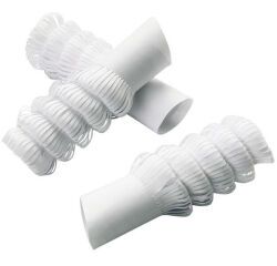 boîte de 100 papillotes en papier blanches ""gigot/jambon "" ø 24 mm
