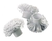boîte de 100 papillotes en papier blanches ""côte de boeuf"" ø 30 mm