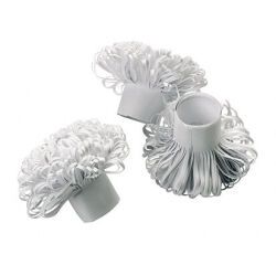boîte de 100 papillotes en papier blanches ""côte de boeuf"" ø 30 mm