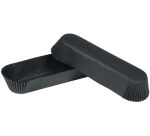 boîte de 1000 caissettes pâtissières en papier silisé n° 88 ovales 105x40x25 mm noir