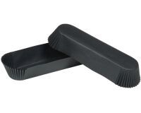 boîte de 1000 caissettes pâtissières en papier silisé n° 88 ovales 105x40x25 mm noir