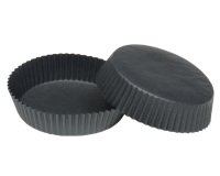 boîte de 1000 caissettes pâtissières en papier silisé n° 1207 ø 70 h 30 mm noir