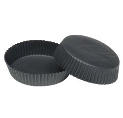 boîte de 1000 caissettes pâtissières en papier silisé n° 1207 ø 70 h 30 mm noir