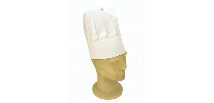 sachet de 100 toques chef papier h 23,5 cm