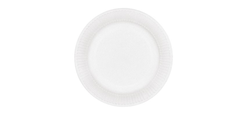 paquet de 100 assiettes en carton blanc ø 15 cm