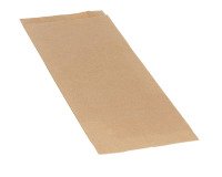 paquet de 1000 sachets à sandwich en papier brun ingraissable 120x340 mm avec soufflets de 40 mm
