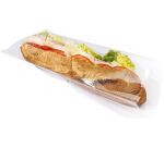 paquet de 1000 sachets à sandwich plats transparents en polypropylène 145x300 mm