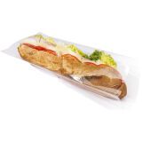 paquet de 1000 sachets à sandwich plats transparents en polypropylène 145x300 mm