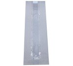 paquet de 1000 sachets à sandwich en papier kraft blanc avec fenêtre en polypropylène 90x310 mm avec soufflets de 65 mm
