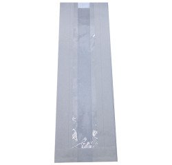 paquet de 1000 sachets à sandwich en papier kraft blanc avec fenêtre en polypropylène 90x310 mm avec soufflets de 65 mm