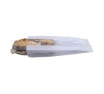 paquet de 1000 sachets à sandwich en papier kraft blanc avec fenêtre en polypropylène 90x350 mm avec soufflets de 65 mm