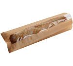 paquet de 1000 sachets à sandwich en papier kraft avec fenêtre en polypropylène 90x350 mm avec soufflets de 65 mm